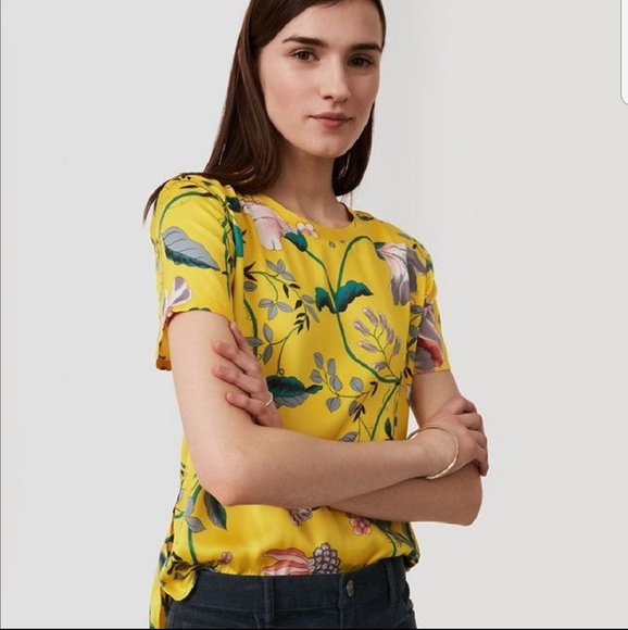 loft yellow blouse